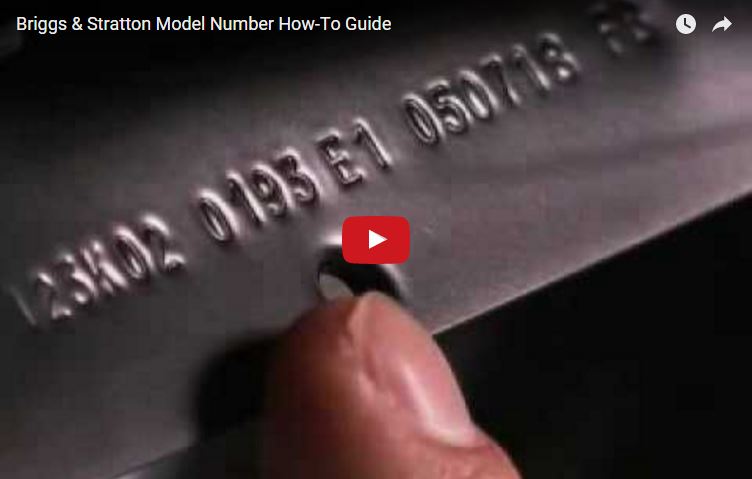 Find Small Engine Model Numbers | Briggs & Stratton