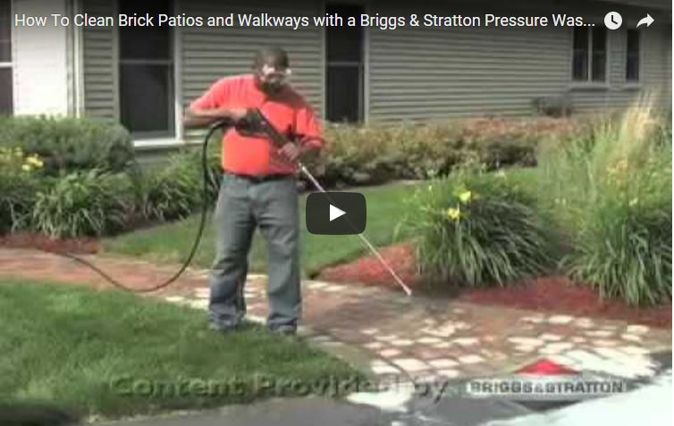 How to Clean Brick Patios & Walkways with a Pressure Washer | Briggs & Stratton