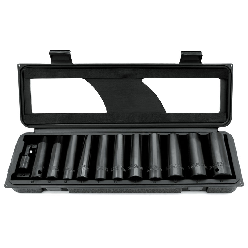 12 Piece Metric Deep Impact Socket Set