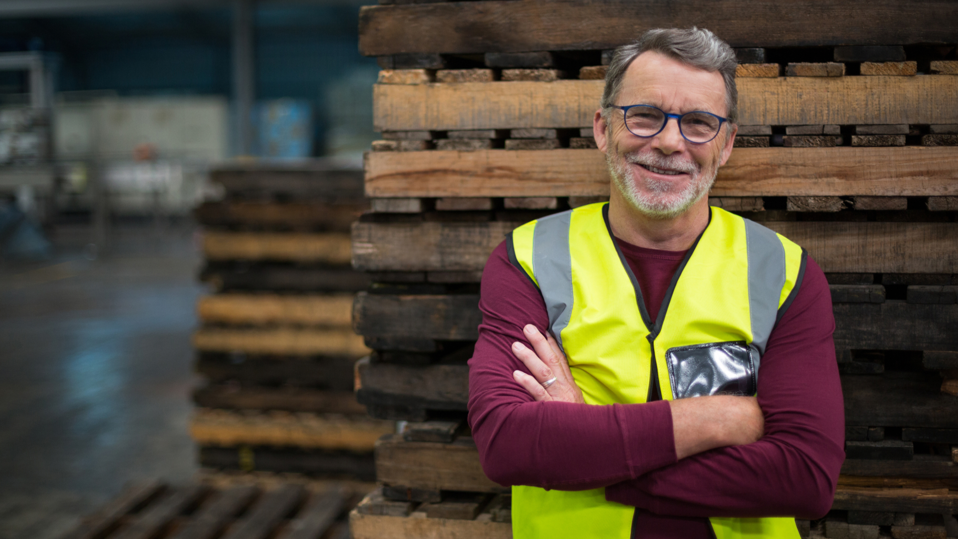 a person wearing a safety vest