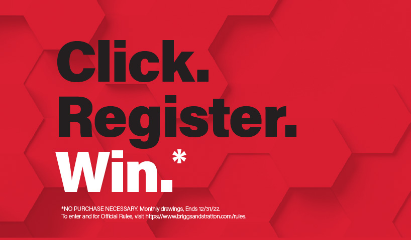 Click. Register. Win Sweepstakes text