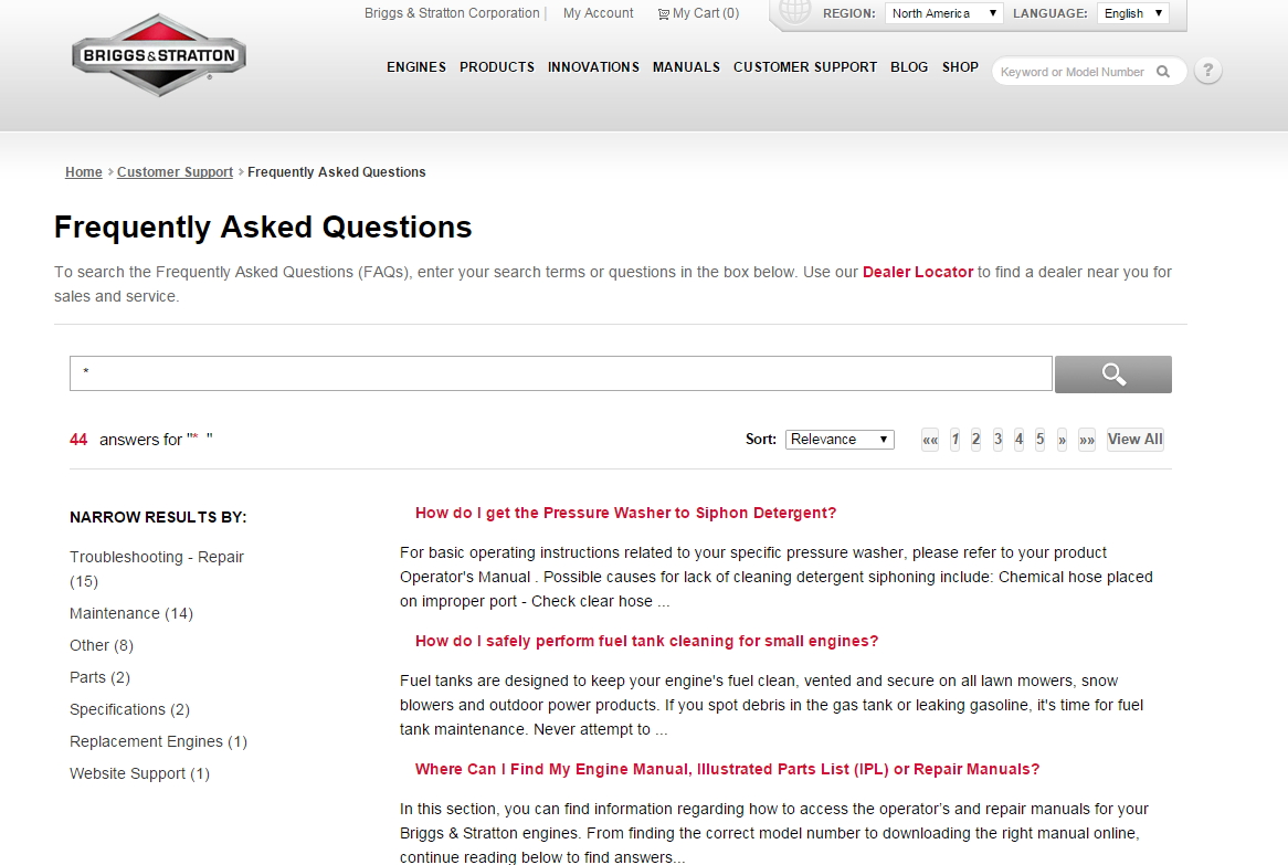 Briggs and Stratton Improves Customer Support | Positive Owner Experience Briggs and Stratton Improves Customer Support | Positive Owner Experience