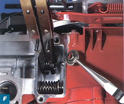 Underhåll och reparation av ventiler på små motorer