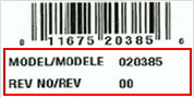 Położenie numeru modelu na elektrycznej myjce ciśnieniowej