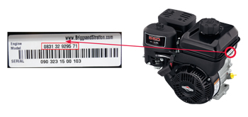 Utility Mower Engine Model Number Location