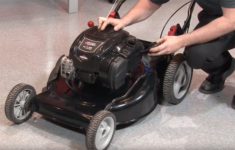 How do i get clearance my lawn mower to start