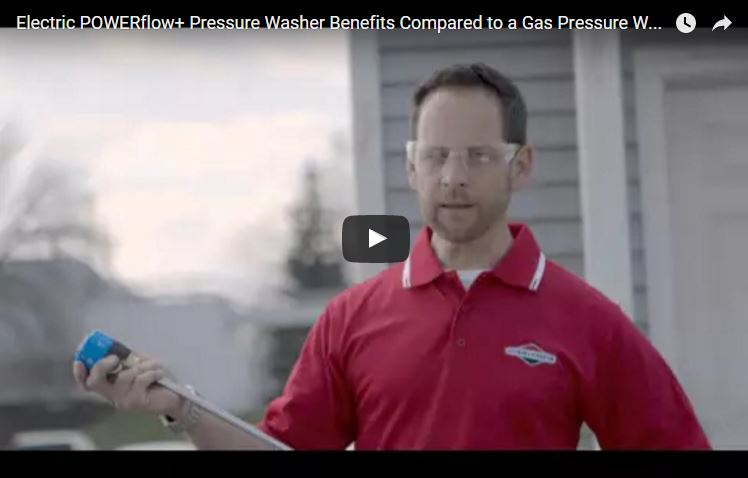 Electric POWERflow+ Pressure Washer Benefits | Briggs & Stratton
