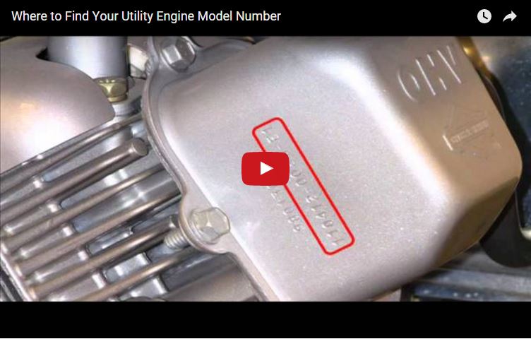 How To Find Utility Engine Model Number | Briggs &amp; Stratton