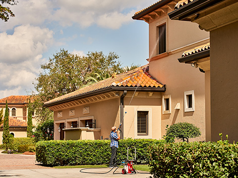 Powerflow+ pressure washer cleaning