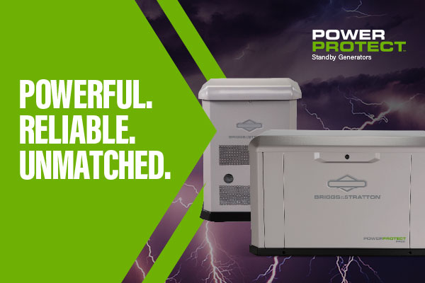 Powerful. Reliable. Unmatched. PowerProtect Standby Generators