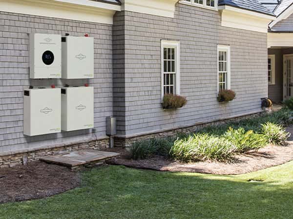Briggs & Stratton and SimpliPhi Energy Storage System Outside Home