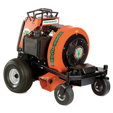 Front-right view of the Billy Goat&nbsp;P2000 Hurricane™ Zero Turn Stand-On Blower
