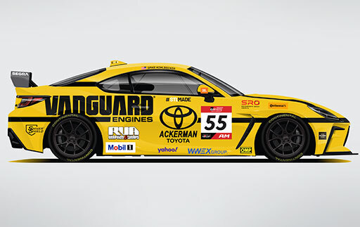 Commercial Power Brand Vanguard Joins as the Primary Sponsor in the Toyota Gazoo Racing North America (TGRNA) GR Cup Series for #55 Spike Kohlbecker