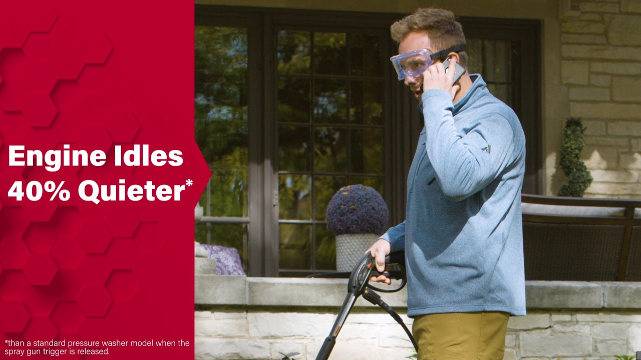 Briggs & Stratton®Pressure Washers with Quiet Sense™ Technology