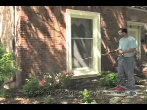 Cleaning Brick and Mortar with a Pressure Washer