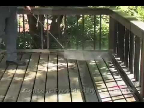 Cleaning Decks with a Pressure Washer
