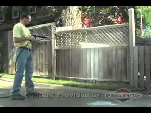 Cleaning Fences with a Pressure Washer