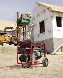 Portable Generator on the Job Site