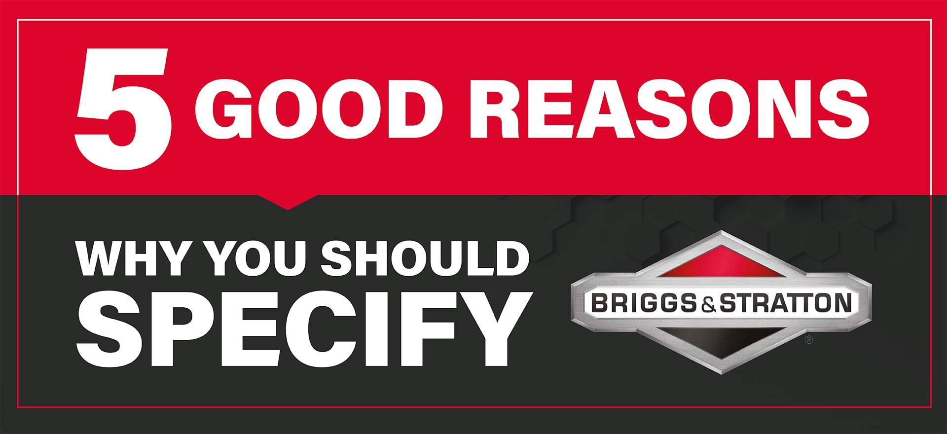 5 Reasons Why Commercial Partners Should Specify Briggs & Stratton